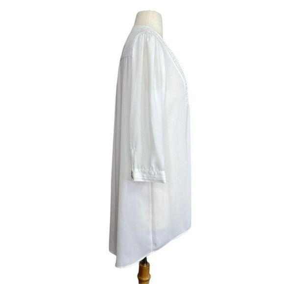 Gibson Latimer White Blouse Size Small - Picture 2 of 5